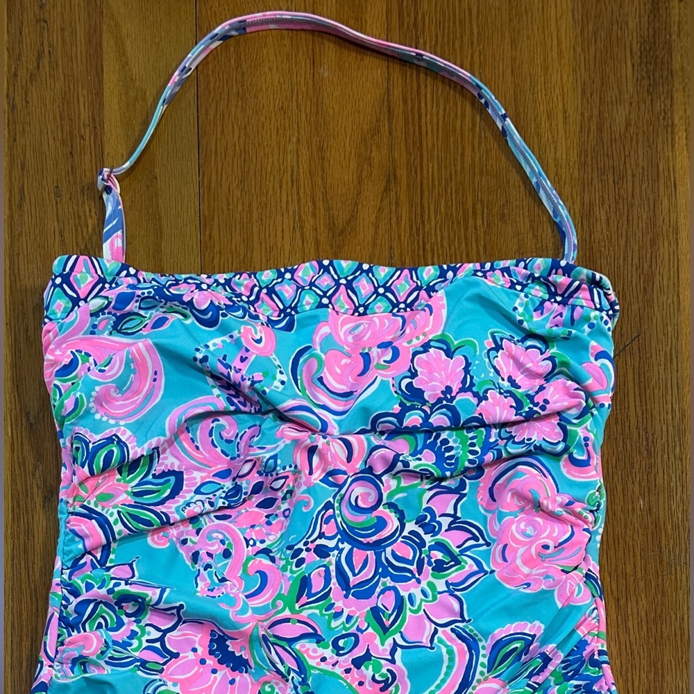 Lilly Pulitzer ‘Blue Horizon Jungle Sunrise’ Tankini *Size 10, New w/Out tags - Picture 2 of 10